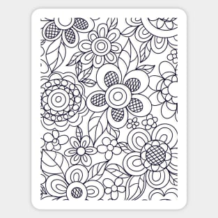 Floristy ornament Sticker